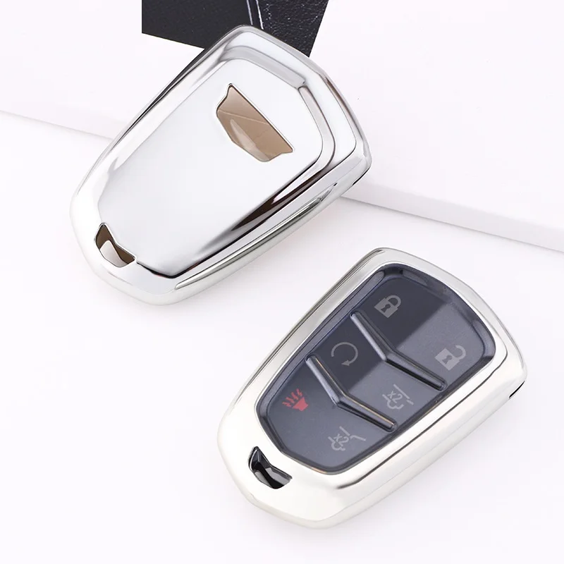 Чехол для ключа из ТПУ Cadillac ESV Escalade CTS XTS SRX ATS 2015 2016 2017 2018 CT5 XT5 XT6 remote smart Key |