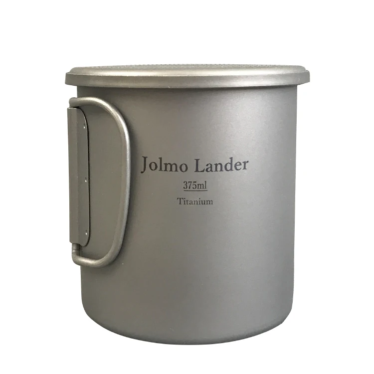 Jolmo Lander Изолированная титановая кружка с двойными стенками с крышкой титановая чашка 350 мл