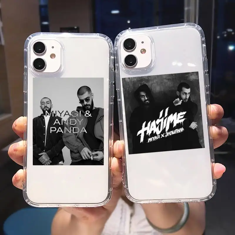 

Hajime MiyaGi Andy Panda Accessories Phone Case Transparent for iPhone 6 7 8 11 12 s mini pro X XS XR MAX Plus cover funda shell