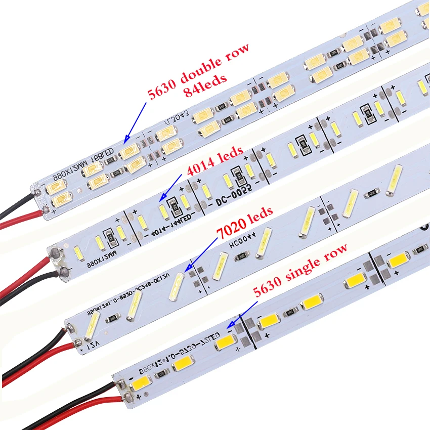 СВЕТОДИОДНАЯ лента SMD 70204014, Жесткая алюминиевая, 10 шт.лот, 12 В, 50 см, 36 светодиодов, 72 светодиода, холодный белый свет (art.: 7a4210d64) - 7a4210d64