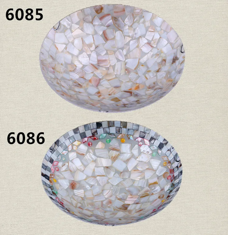 European style bedroom ceiling lamp shell roof at children's simple Mediterranean corridor balcony | Освещение