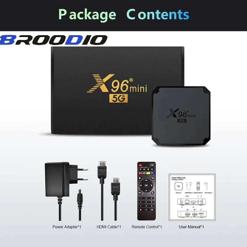 

X96 MINI Smart TV Box Android 9.0 2.4G 5G Dual Wifi Media Player Youtube Quad S905W4 Core Andriod Set Top Box IPTV mini smart tv