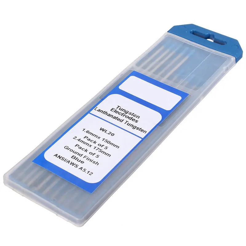 Сварочные электроды WL20 вольфрамовый электрод 2% мм x 1 6 + 150 2 4 10 шт./компл.|Сварочные