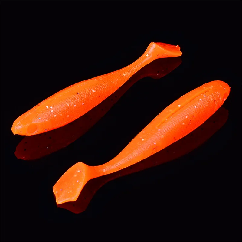 JACKFISH, 10 шт./лот, мягкие приманки, 7 см/2 г, 10 см/6 г, ручная работа, Т-образный хвост, запах соли, силиконовая приманка в виде мухи, вобберы для ловли карпа, приманки, рыболовные снасти