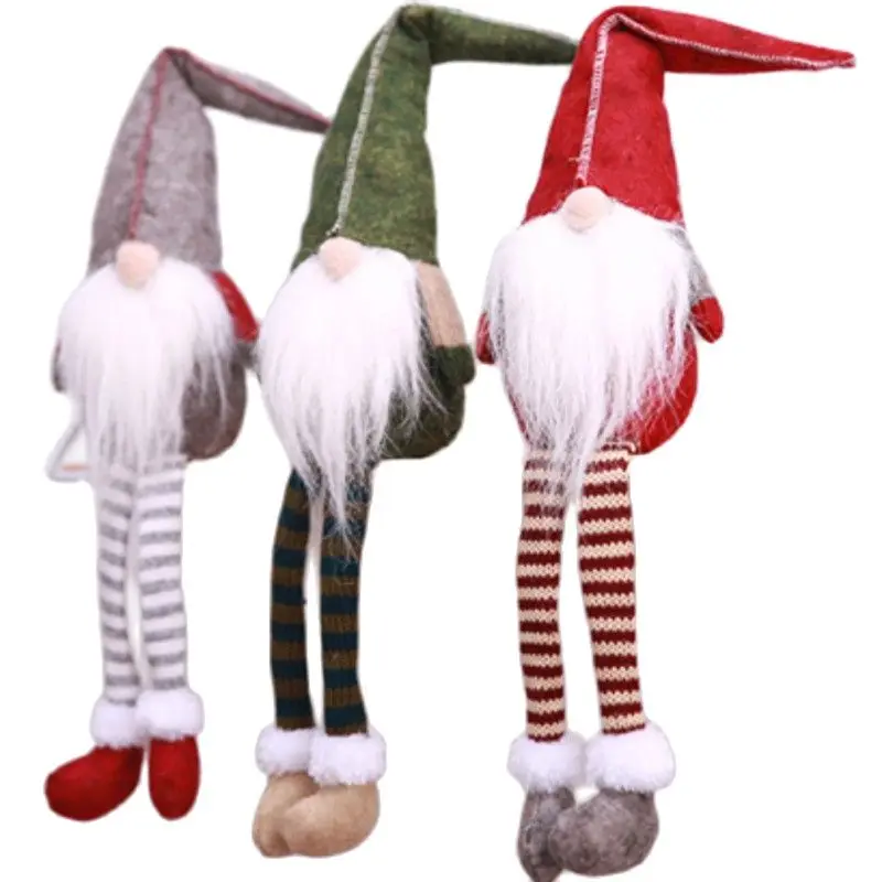 Шведский Рождественский Санта Клаус Tomte длинные ноги гном плюшевая кукла ручной