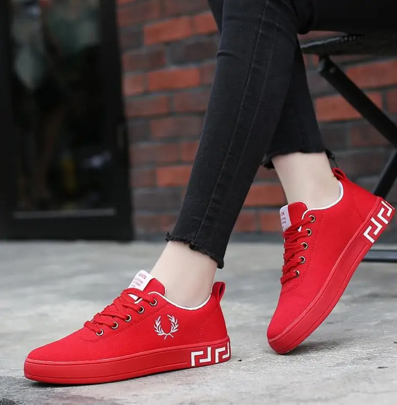 Женская парусиновая обувь повседневная для тенниса на платформе Размеры 35-44