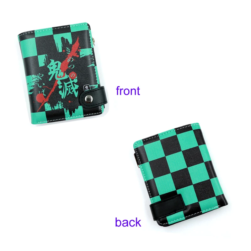 Манга демон убийца: камадо Agatsuma Zenitsu Inosuke Nezuko мягкий бумажник на кнопке молнии