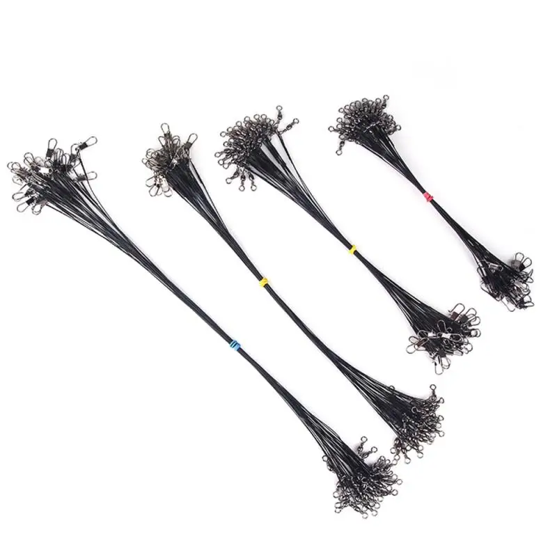 

15cm-30cm Anti Bite Steel Fishing Line Steel Wire Leader Lead Core Leash Fishing Wire For Lure Accessories Pike