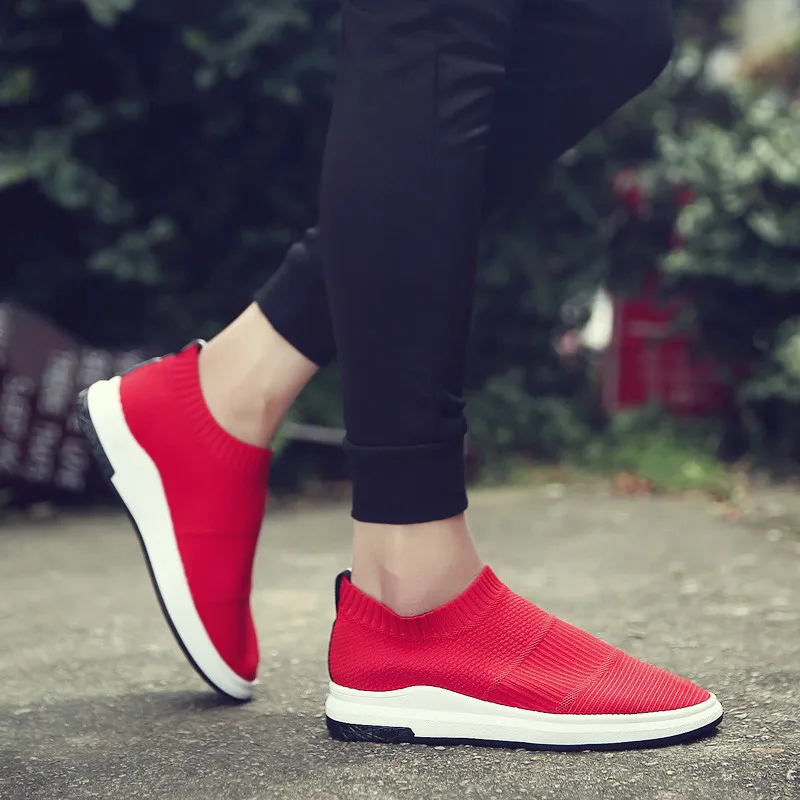 HUNNISE Men`s Casual Shoes Fashion Slip on Men Sandals Quality Air Mesh 39 S Hot Sale Good | Обувь