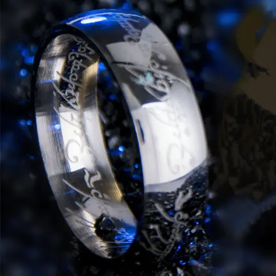 JR2006-6S 6mm 4 мм 6 мм 316 титановая нержавеющая сталь пара кольцо серебряного цвета - Цвет основного камня: JR2006-6S 6mm