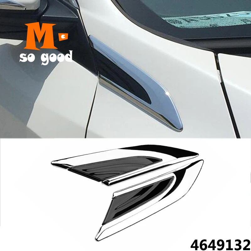 ABS хром для Honda Civic 10 Автомобильное крыло правая и левая стороны фотоэмблема
