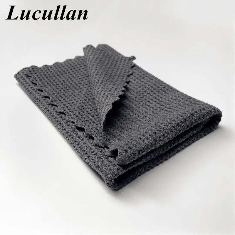 Lucullan 40X40 см безedgeless витражные краски интерьера из Микрофибры Для Вытирания ткань супер абсорбирование без ворса вафельное плетение полотенца