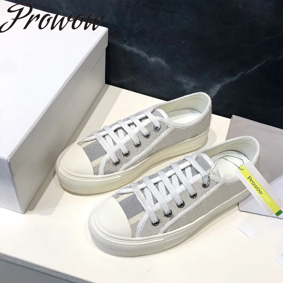 

Prowow New Summer Lace Up Brand Designer Shoes Women Embroidery Flats Shoes Women Zapatos Mujer