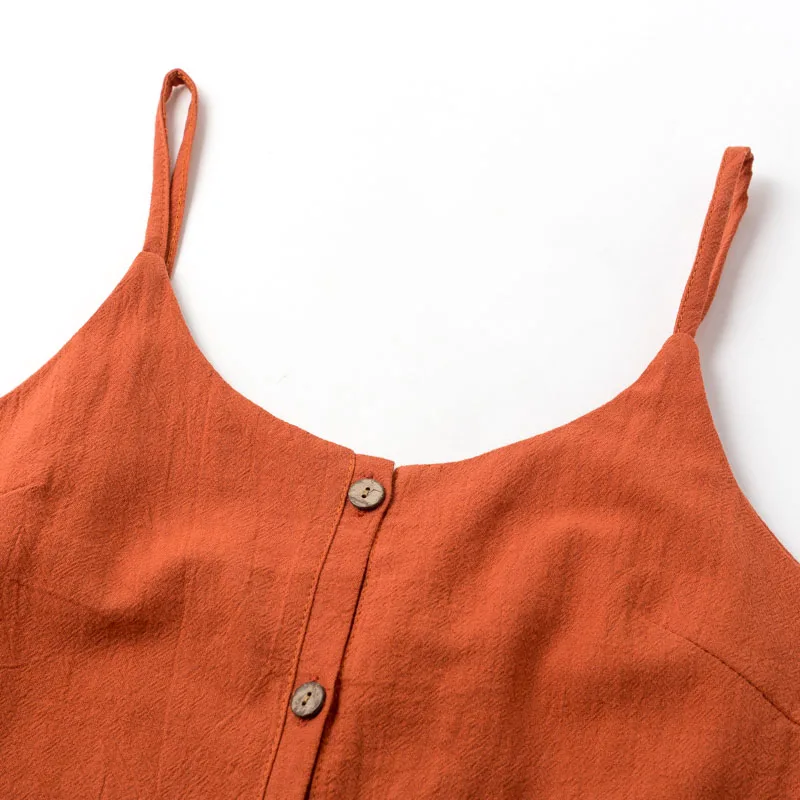 Женский комбинезон с рюшами Conmoto пляжный короткий на бретелях-спагетти открытой