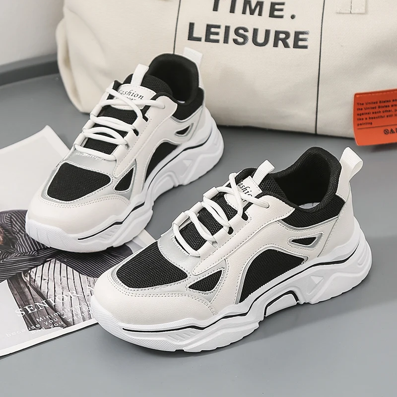 

Autumn sports daddy shoes 2021 new thick soled small white shoes Korean version ins Harajuku shoes women's fashion