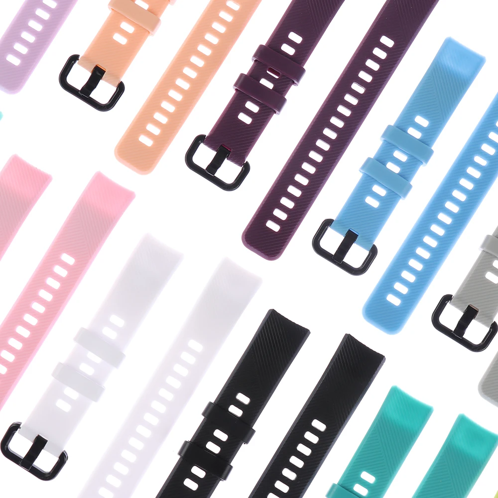 Мягкий силиконовый регулируемый ремешок для наручных часов Huawei Honor band 5 4 умные