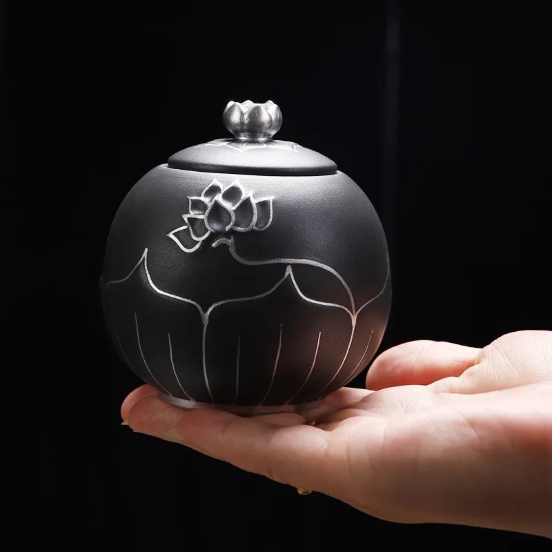 Urns For Ceramics Ashes Black Ash Urn Sealed Cremation Funeral Keepsake Human Pet Memorial Suitable Home Fireplaces Burial | Дом и сад