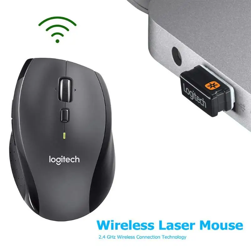 Мышь Logitech M705 Беспроводная серая 2 4 ГГц 1000 DPI|Мыши| |