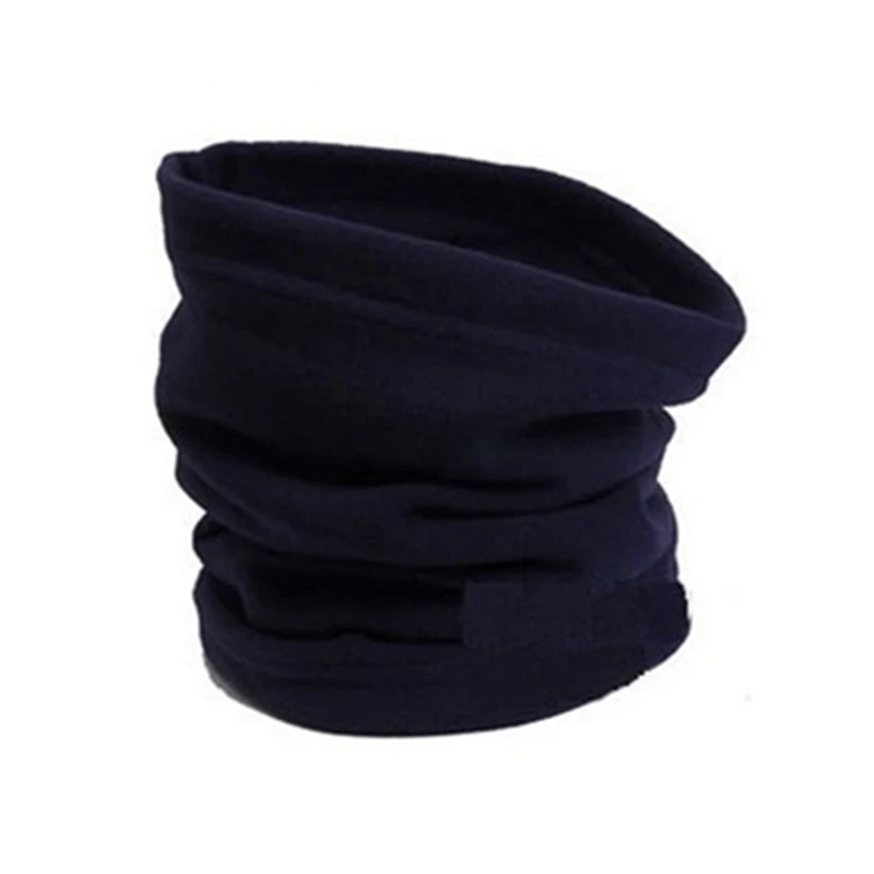 Dark Blue Флисовая Повязка на голову для шеи, теплые гетры для ушей, повязка на голову, зимний теплый шарф для кемпинга, пешего туризма, головной убор, Шапка-бини - Цвет: Dark Blue