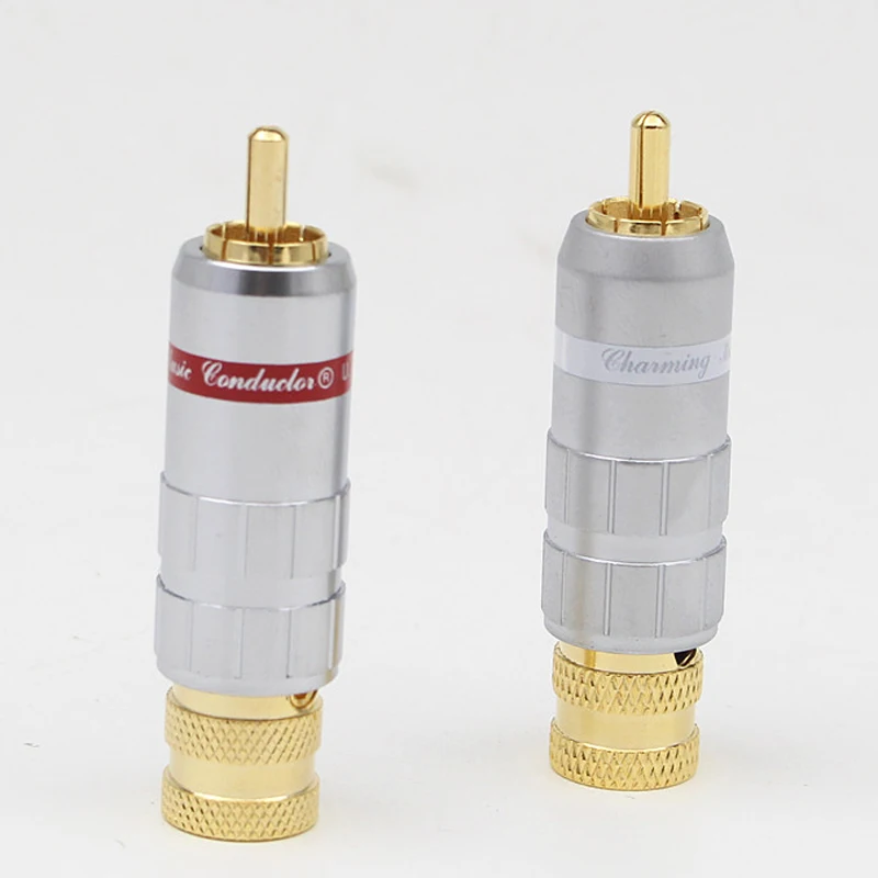 

Hi-End 4 шт., позолоченные Hi-Fi разъемы RCA