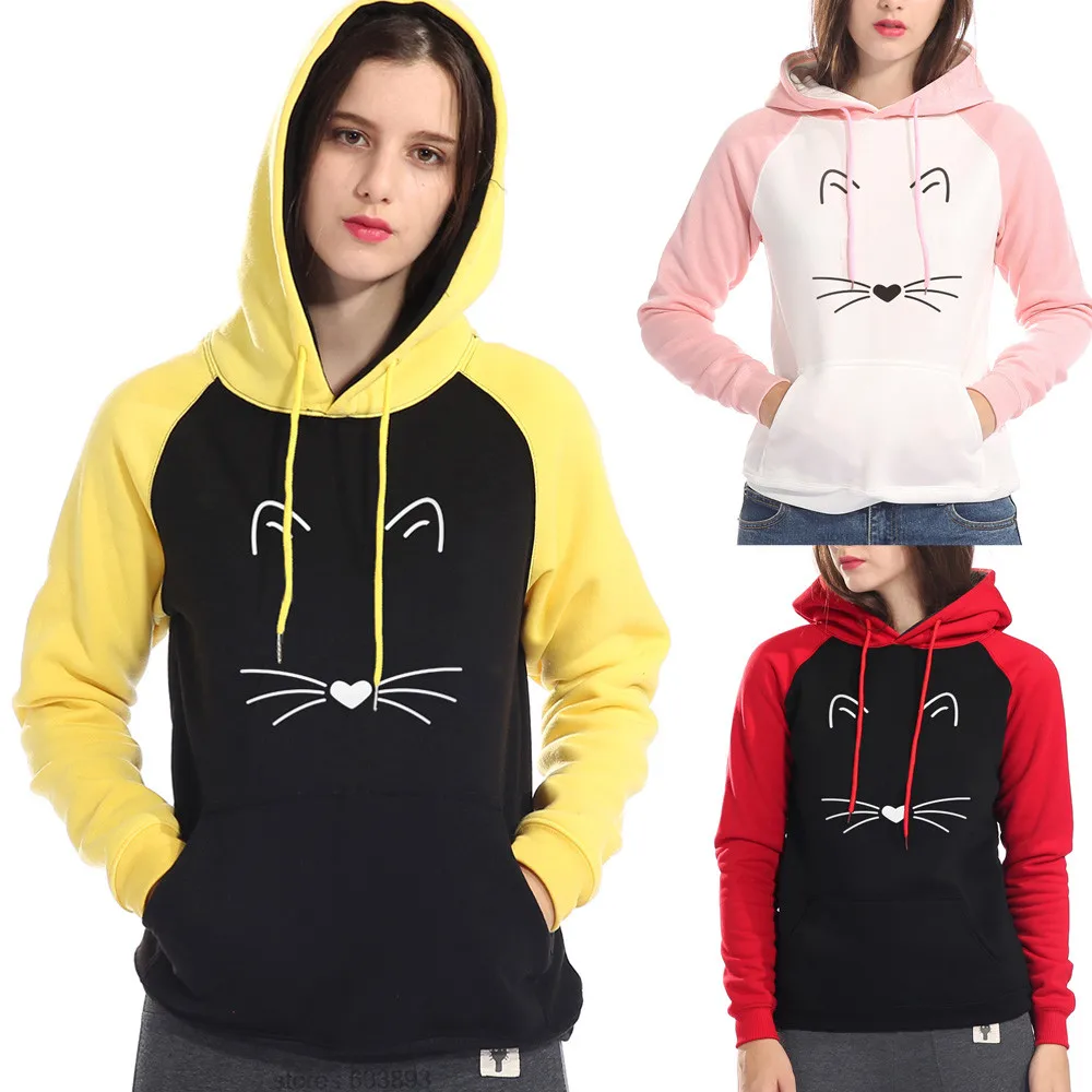 Female casual Long Sleeve Sweatshirt Letter Print Tops Fashion Women's autumn Pullover hooded simple short blouse poleron mujer | Женская