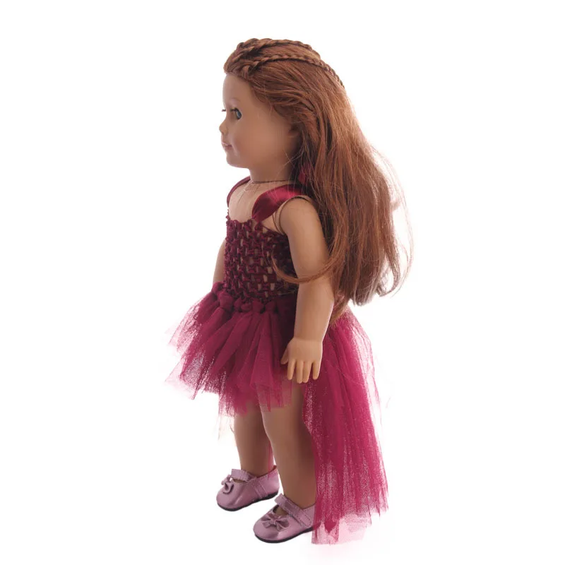 ФЛУОРЕСЦЕНТНОЕ цветное платье-Фата На Бретельках подходит для 18-дюймовых