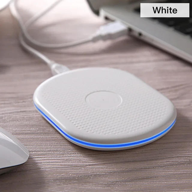 White VEEAII Qi 5 Вт Беспроводное зарядное устройство для huawei P30 Xiaomi redmi note 7 8 samsung S9 S10 для iPhone XR X XS MAX 8 Plus зарядка USB Pad - Тип штекера: White