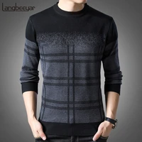 2021 new fashion brand sweater mens pullovers thick slim fit jumpers knitwear woolen winter korean style casual clothing men