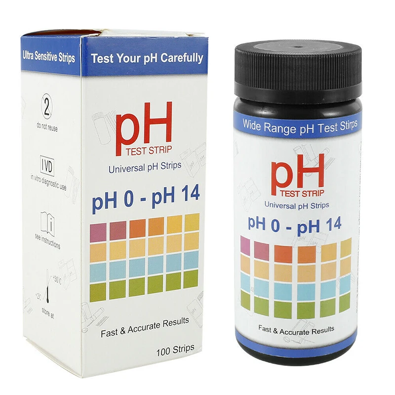 100 шт. PH Тесты полоски индикатор лакмусовой многоцелевой цветочных растений