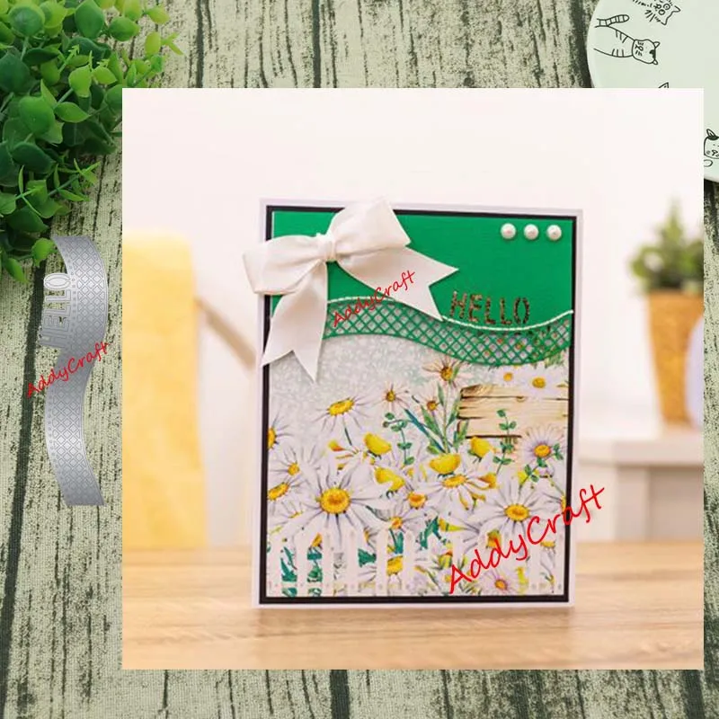 Металлические Вырубные штампы hello кружева форма для скрапбукинга бумаги