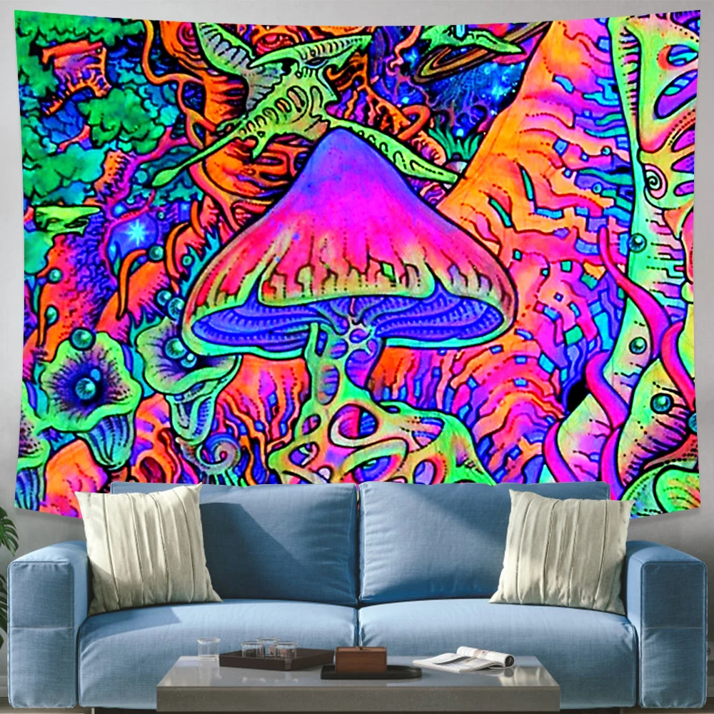 

230*180cm Mushroom Indian Mandala Tapestry Wall Hanging Bohemian Gypsy Psychedelic Tapiz Witchcraft Tapestry