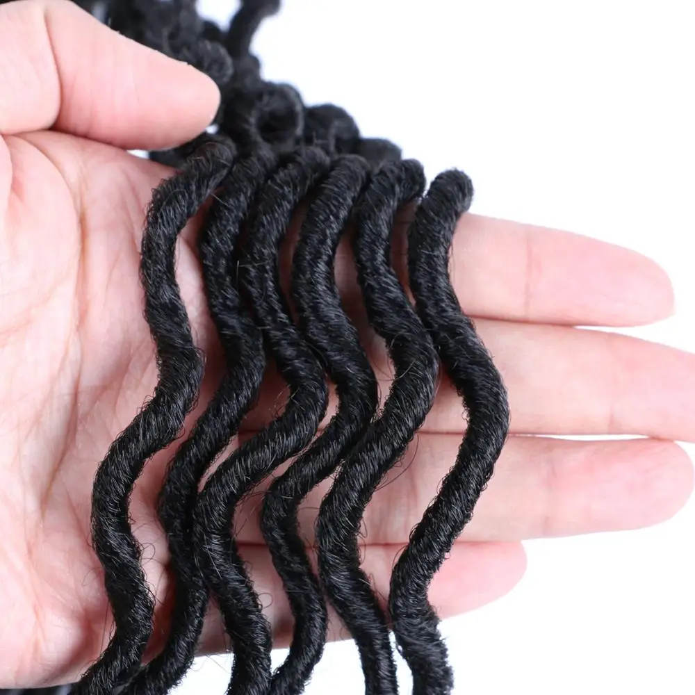 DAIRESS 18 &quotглубокие кудрявые искусственные локоны в стиле Crochet косички вязанные
