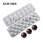 14 полости поликарбоната шоколадные формы для инструменты для изготовления шоколада лоток Сфера пластиковые формы для выпечки инструменты хлебобулочные кондитерские формы