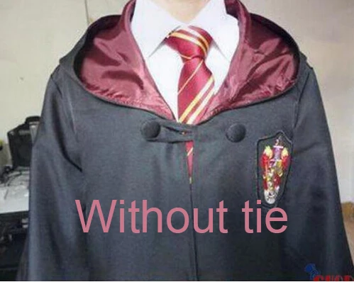 Gryffindor Robe Карнавальный костюм; халат; плащ с галстуком-шарфом; Ravenclaw Gryffindor Hufflepuff Slytherin для взрослых и детей; костюм Харриса - Цвет: Gryffindor Robe