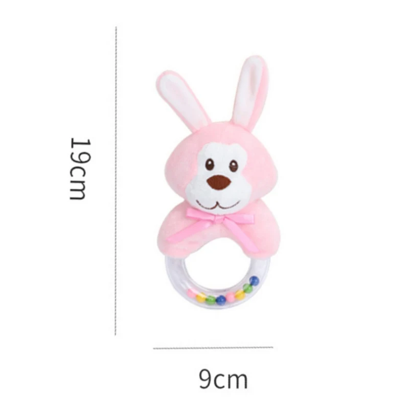 

Baby Rattle Cartoon Rabbit Sheep Animal Plush Bell Newborn Hand Grasp Toy Soft Mobile Infant Crib Dolls
