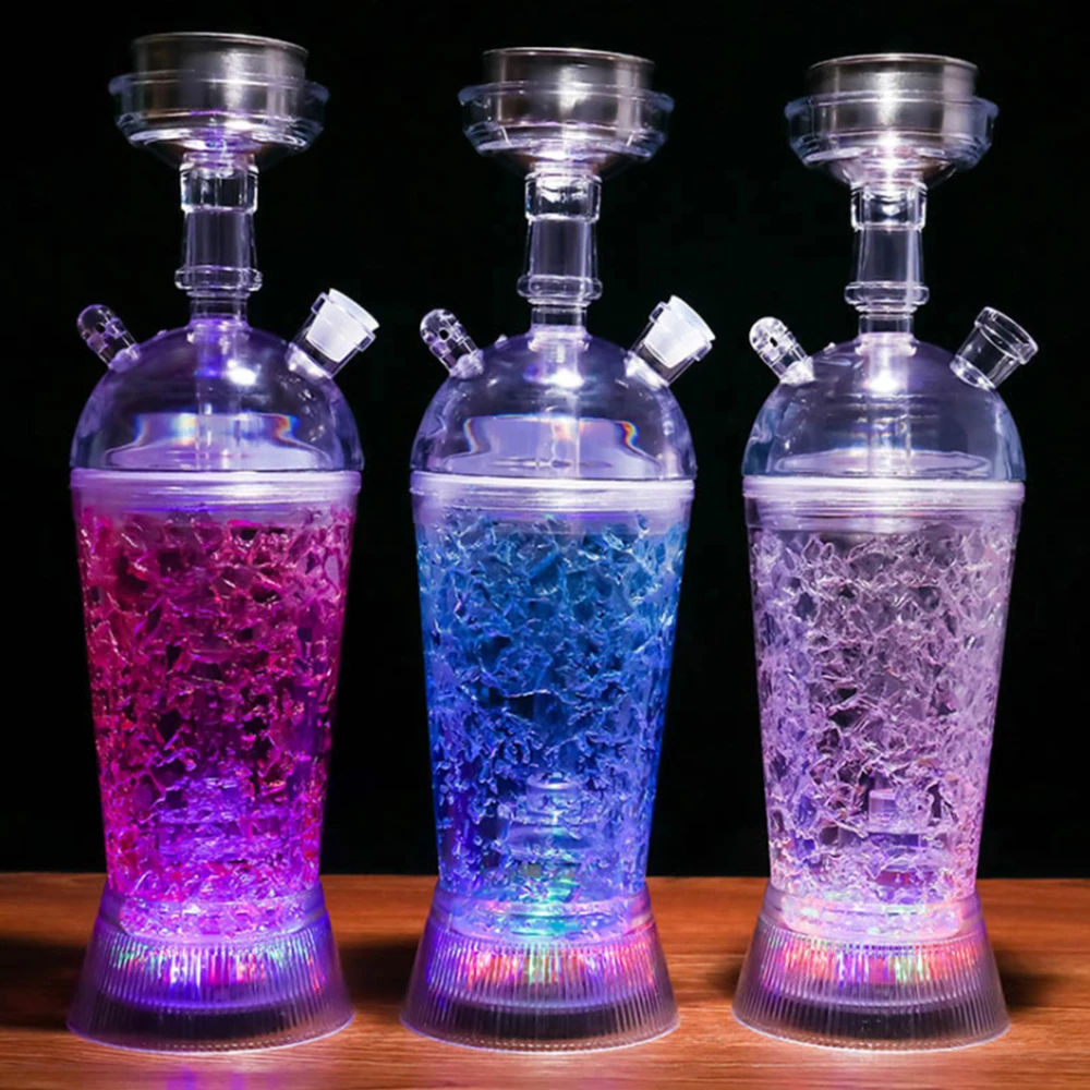 Набор акриловых чашек для кальяна со светодиодной подсветильник кой наргиле
