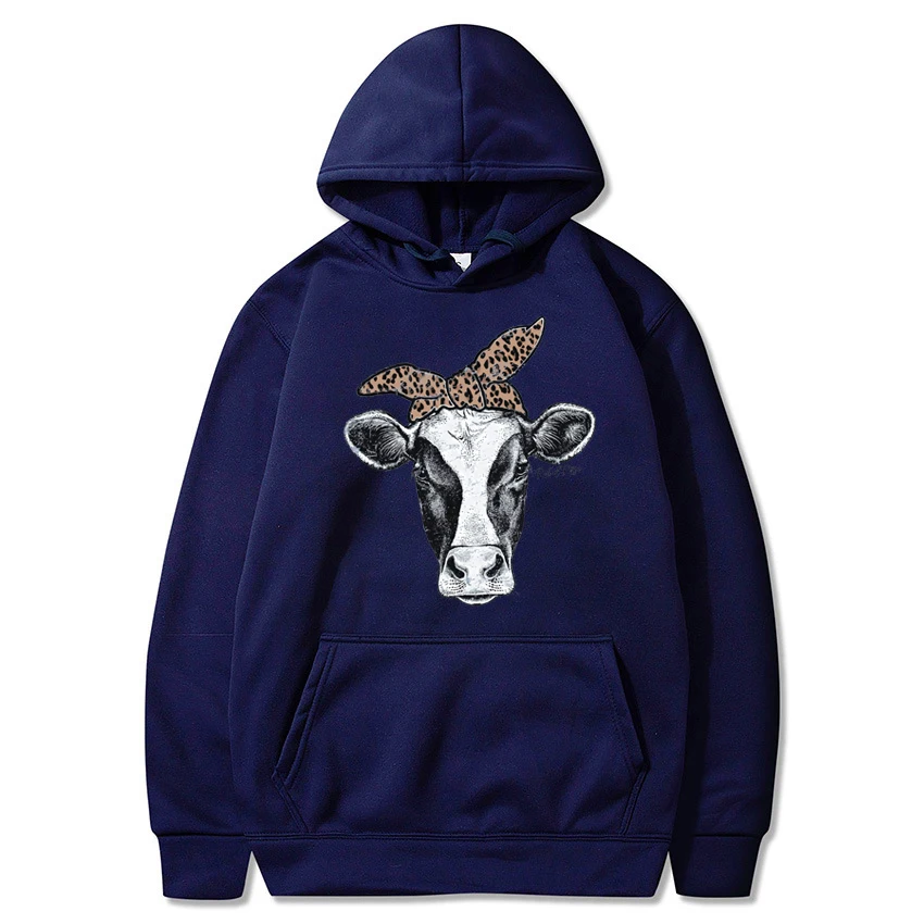 Для женщин толстовки в виде коровы фермы Толстовка забавная корова сделано Китае