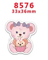 PR8576 30 шт./лот плоское заднее плоское украшение из смолы diy украшения аксессуары DIY материалы ручной работы PR54 - Цвет: PR8576