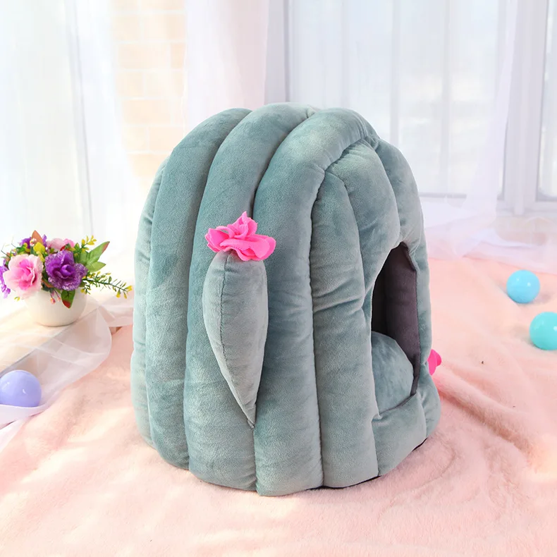 

Pet Dog Bed Kennel Puppy Bed Doghouse Pet Warm Bed For Small Puppy Dogs Mat Washable Dog Bed Winter Warm Houses For Puppy Dog