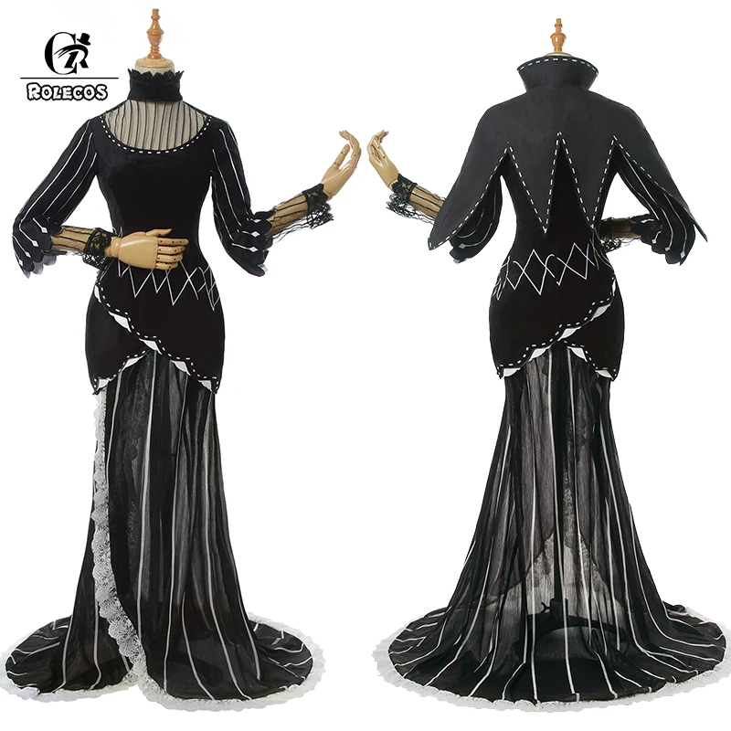 Костюм для косплея эхидна ROLECOS Женский длинный черный костюм аниме Re Zero Start Life In