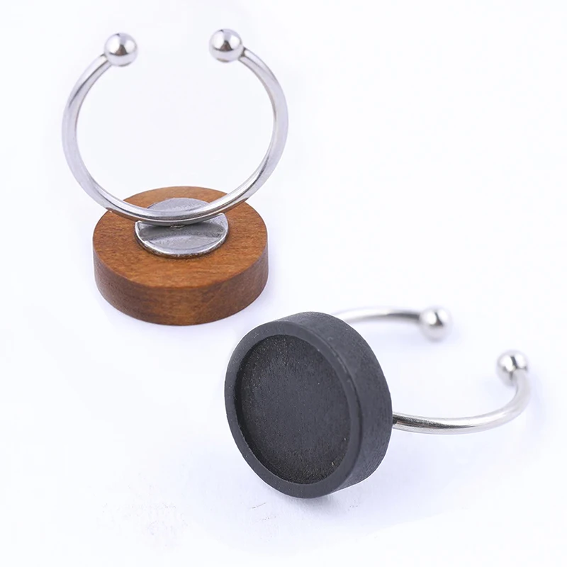 5 шт./лот Регулируемый Кабошон из нержавеющей стали основа для кольца заготовки 12