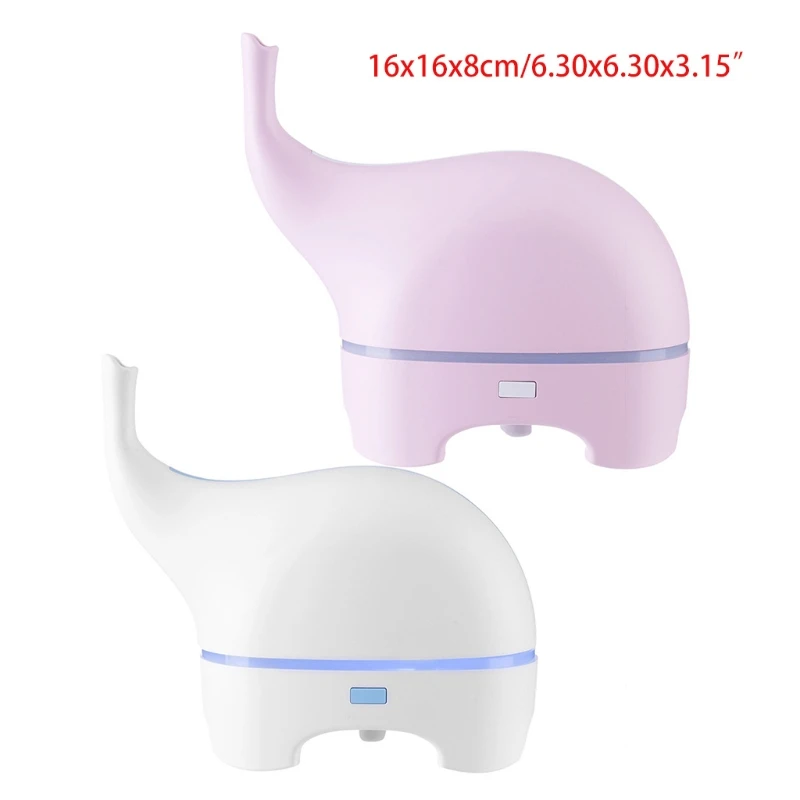 

Mute Elephant Humidifiers Rechargeable Super Quiet for Bedroom Aromatherapy Humidifier w/ Night Light for Home Bedroom