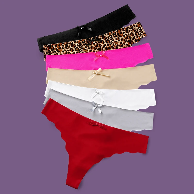 

Ice Silk Women's thong seamless Low Waist Sexy Comfortable stretchy panties Beautiful panties
