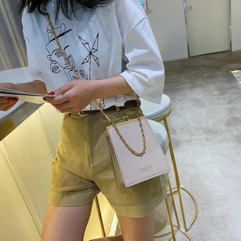 

LUCDO Fashion Crossbody Bag For Women Luxury Handbags Women Bags Designer Small Chain Purse Ladies PU Leather Hasp Day Clutches