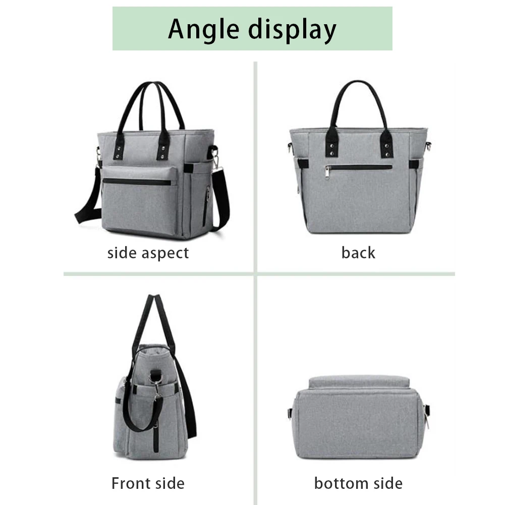 

Portable Lunch Bag Thermal Insulated Lunch Box Tote Office Cooler Bento Pouch Lunch Container Food Storage Bags Handbag