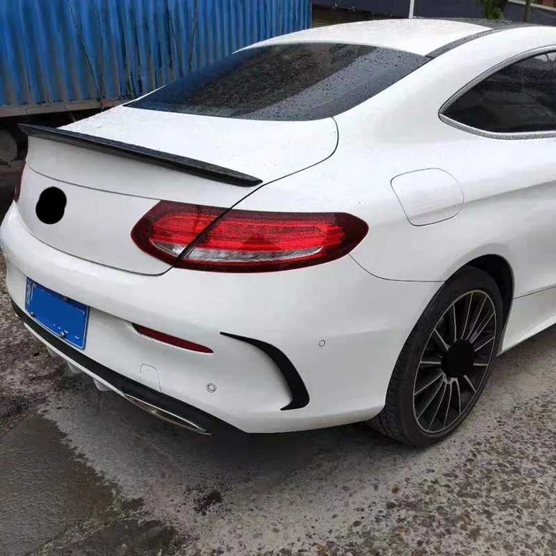 Автомобильные Стикеры из углеродного волокна украшение заднего бампера для Mercedes