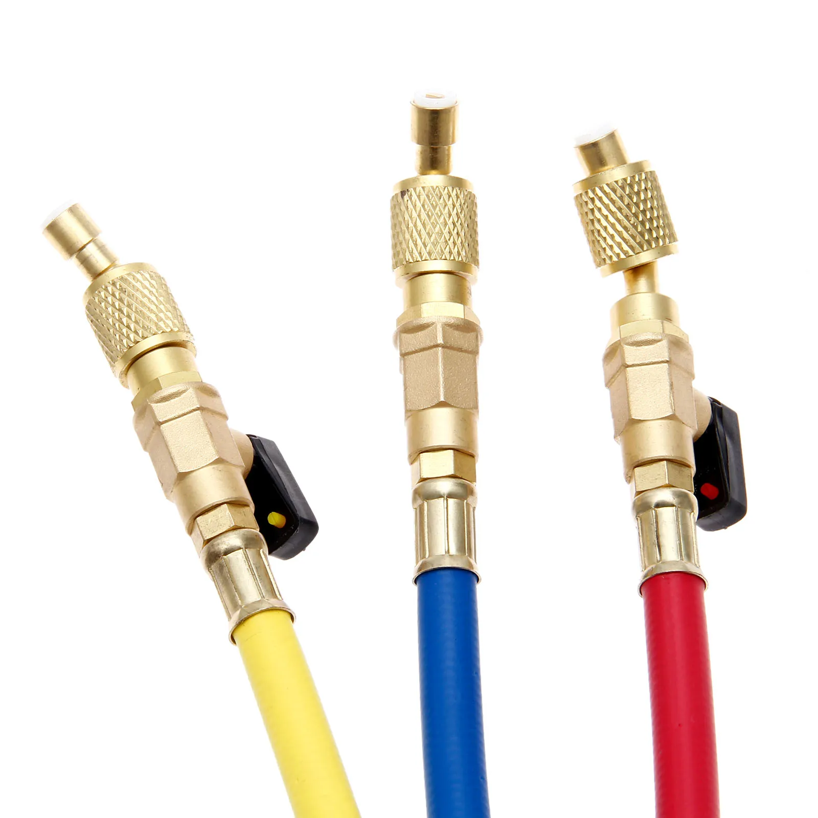 Зарядный шланг Yetaha 3 шт. 1 5 м R134A переменный ток шаровые краны 800 PSI 1/4 &quot SAE