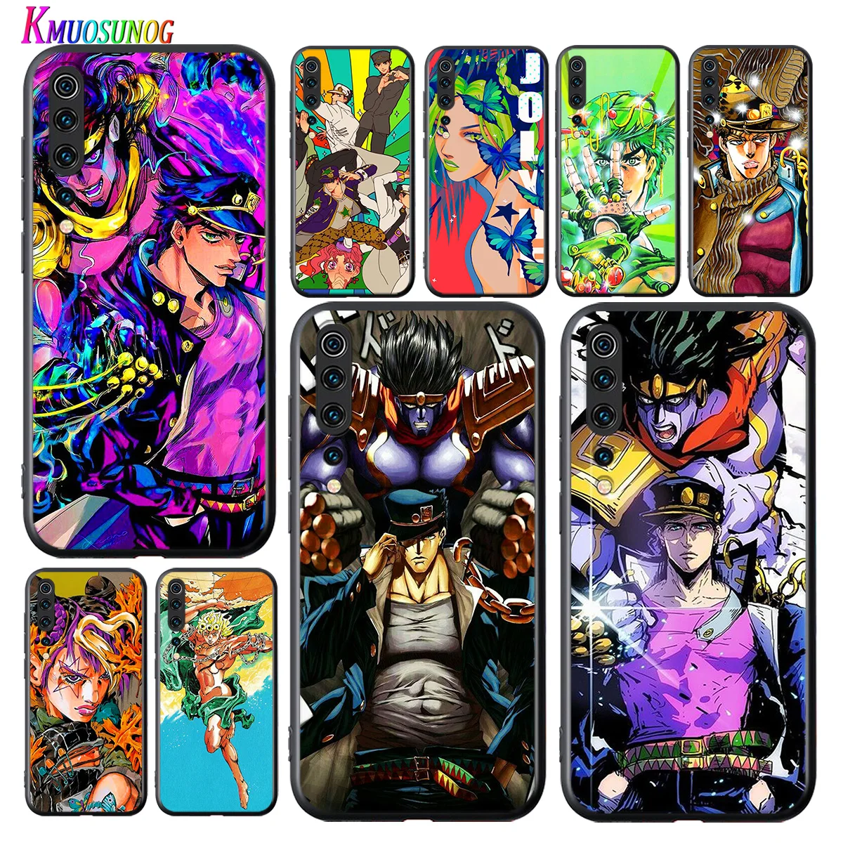 

Hot Anime JoJo Bizarre Adventure For Xiaomi Mi 11 11i 10T Note 10 9T 9 SE 8 Lite Pro Ultra 5G Black Phone Case