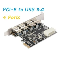 4 port usb 3 0 pci e expansion card pci express pcie usb 3 0 hub adapter with cd driver computer accessory pci e to usb adapter