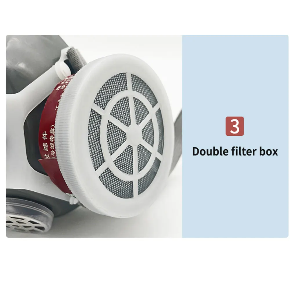 Респиратор противогаз полумаска для защиты от химической Пыли фильтр